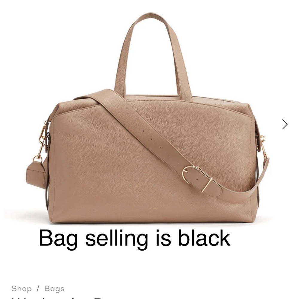 NWT Cuyana Leather Weekender Bag - Black